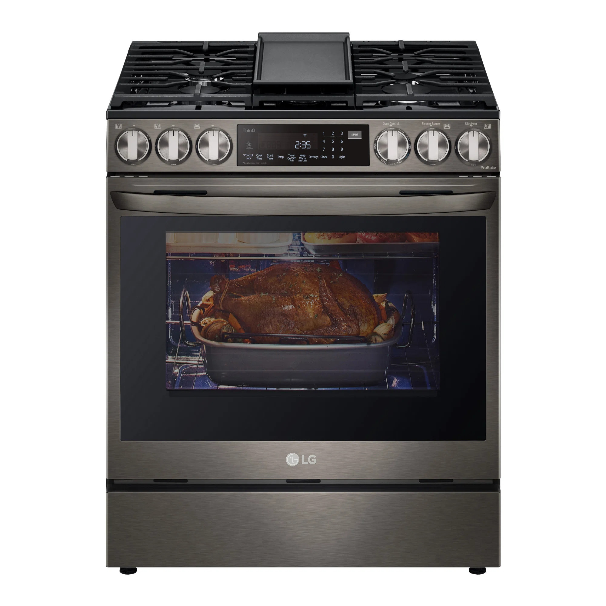 LG 6.3 cu ft. Smart wi-fi Enabled ProBake Convection InstaView Gas Slide-In Range with Air Fry LS... | Wayfair North America