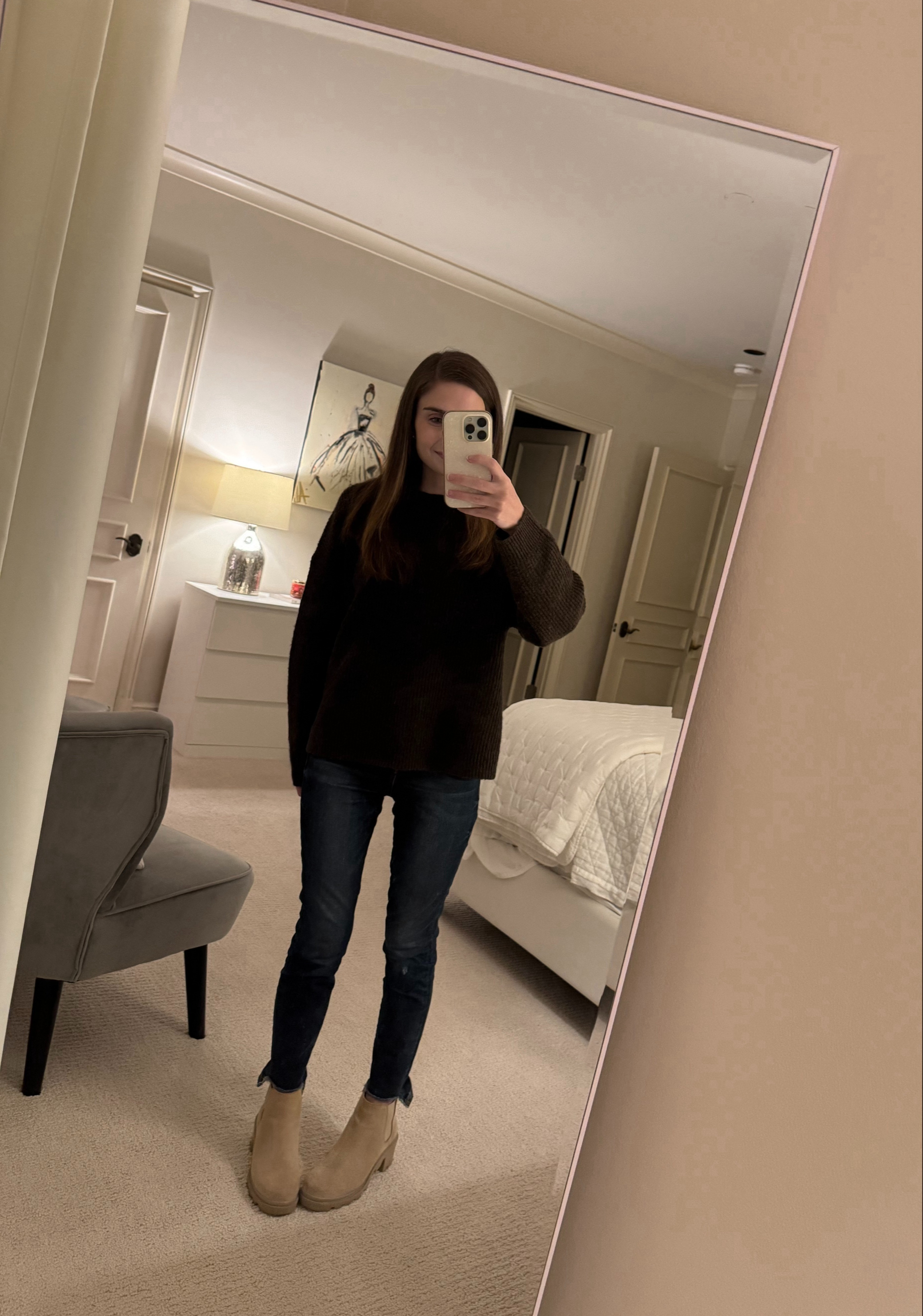 Shoutout to this sweater I've been loving from PLT 🤎🤎 It's perfect for petites! 

 #LTKgrwm #LTKootd #LTKPetite