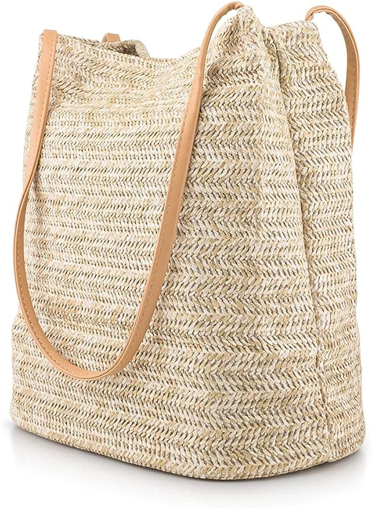 OCT17 Women Straw Beach Bag tote Shoulder Bag Summer Handbag | Amazon (US)