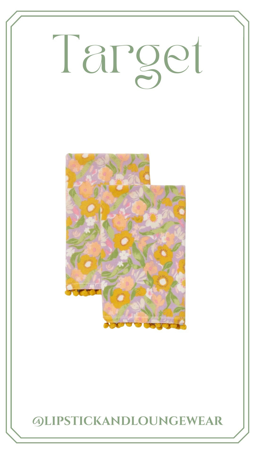 Love these beautiful spring towels from Target

