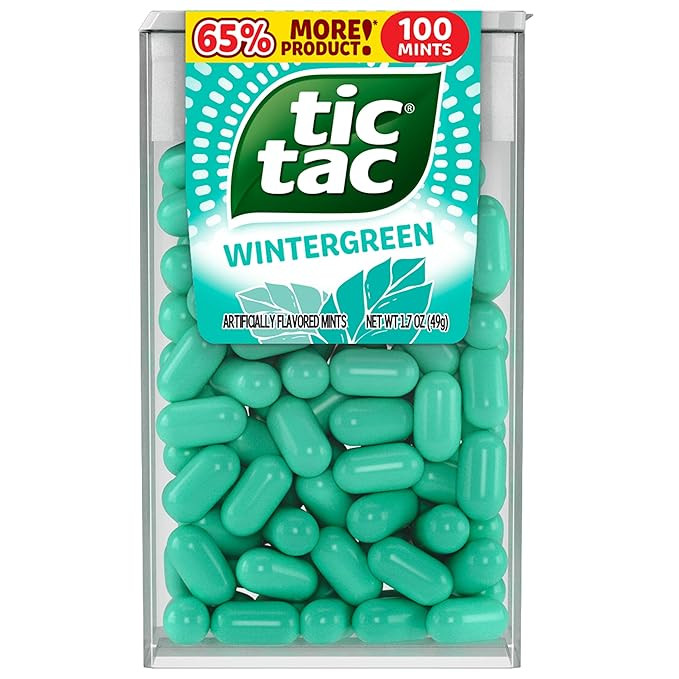 Tic Tac Wintergreen Breath Mints, Bulk 12 Pack, On-The-Go Refreshment, 1.7 oz Each | Amazon (US)