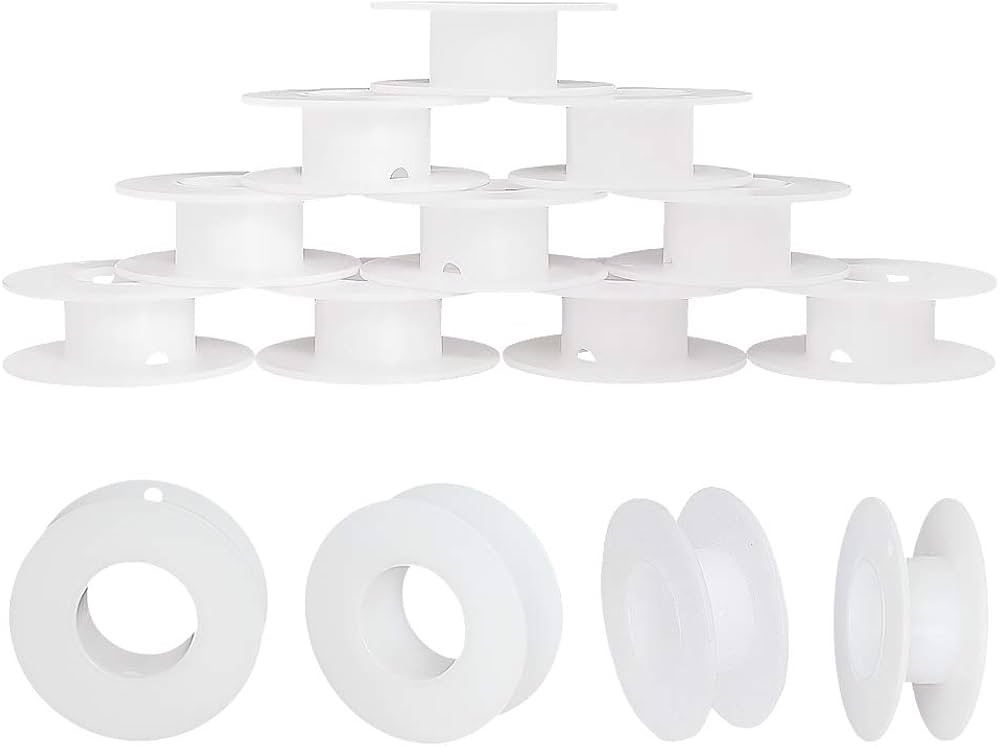 PH PandaHall 20 Pack Empty Spool, Plastic Ribbon Spools Wire Weaving Bobbins Empty Thread Spools ... | Amazon (US)