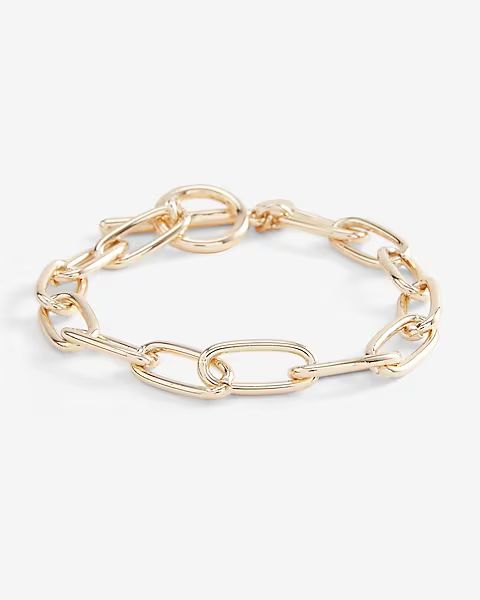 Paperclip Chain Toggle Bracelet$18.00$18.00shiny gold 413$18.00Shiny Gold 413Silver 414Select Siz... | Express