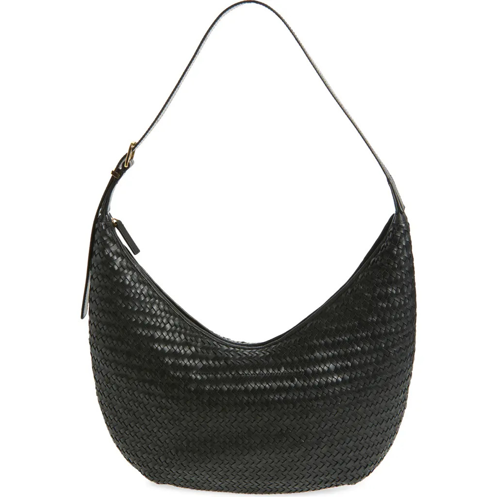 Madewell Essential Curve Shoulder Bag in True Black at Nordstrom Rack | Nordstrom Rack