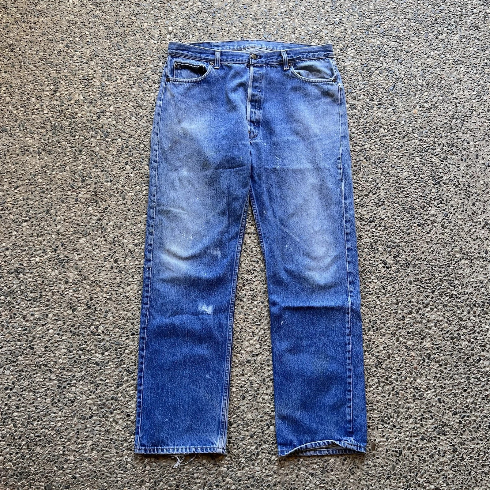 Vintage Levi’s 501 Made In USA 70s 80s Paint Splatter Faded Grunge Fits 36x32 | eBay | eBay US
