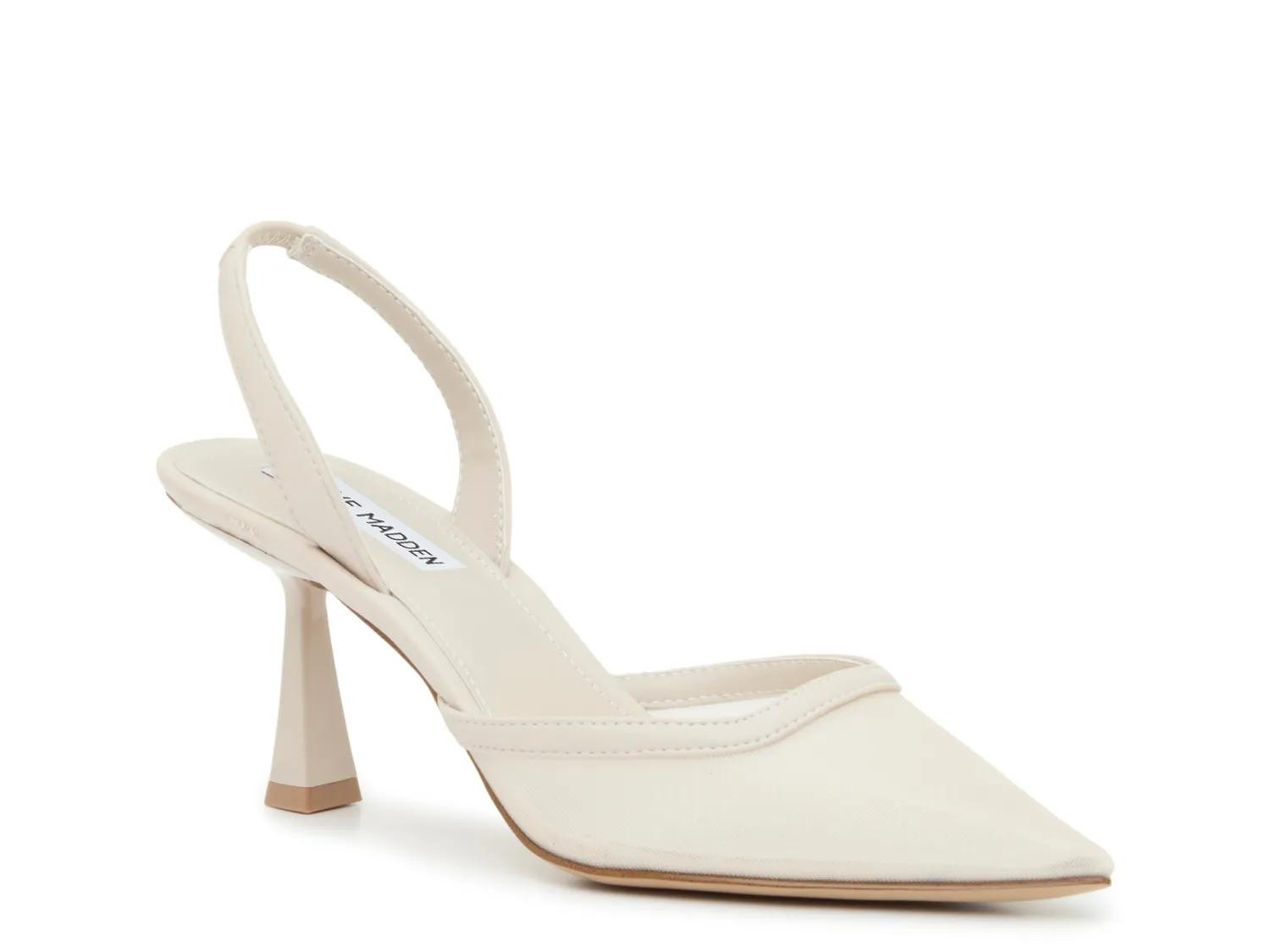 Steve Madden Beyah Pump | Women's | Bone White | Size 6.5 | Pumps | Slingback | DSW