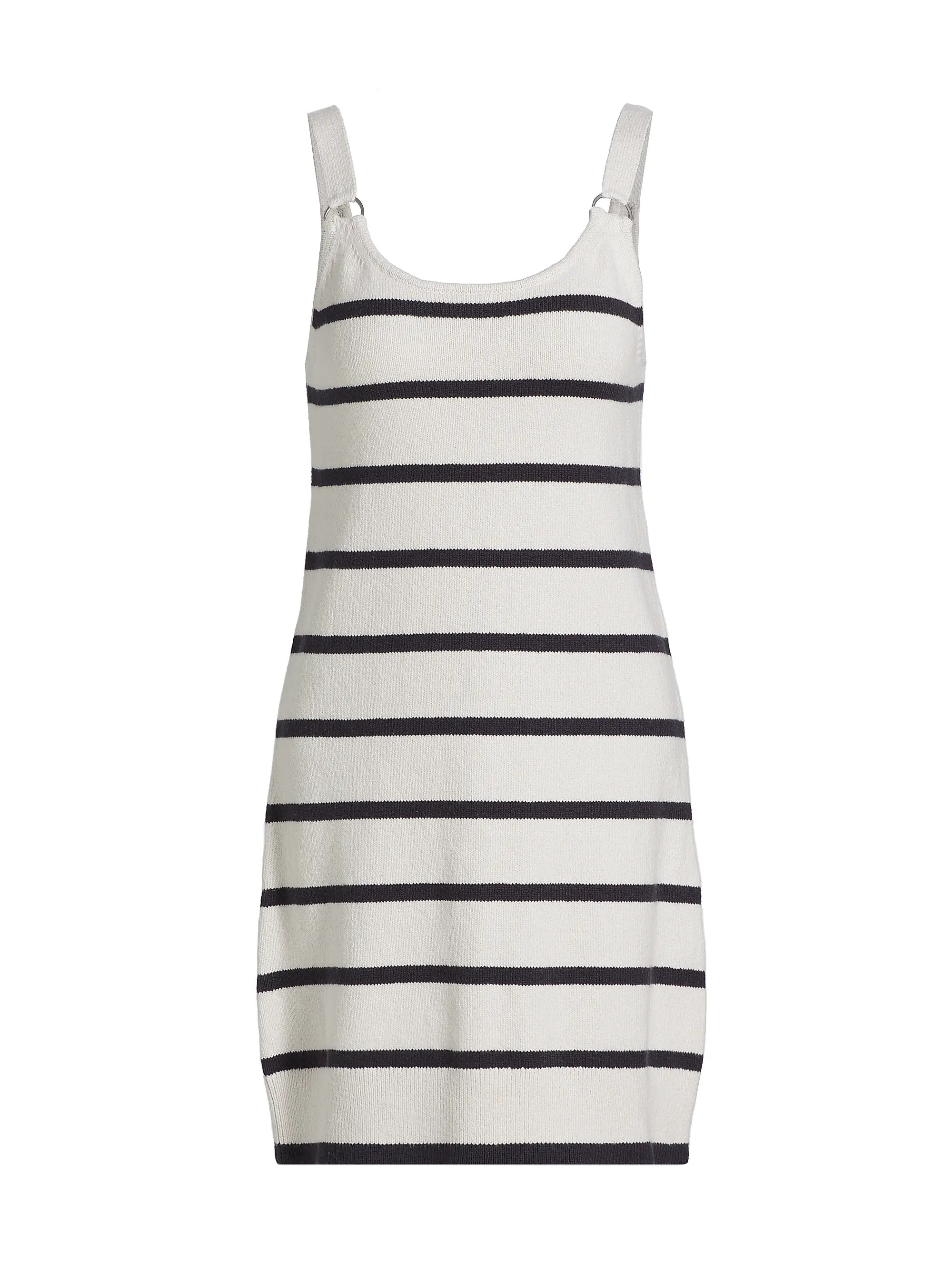 Striped Knit Cotton Minidress | Saks Fifth Avenue
