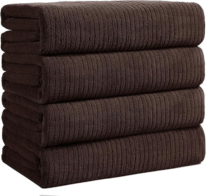 4 Pack Bath Towels Set 35 x 70in Extra Large, Ultra Soft Microfiber | Amazon (US)
