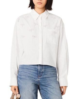 Jewel Detail Shirt | Bloomingdale's (US)