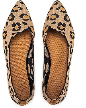 Frank Mully Womens Pointed Toe Flats Knit Dress Shoes Comfort Women Shoes Slip On Shoes for Woman... | Amazon (US)