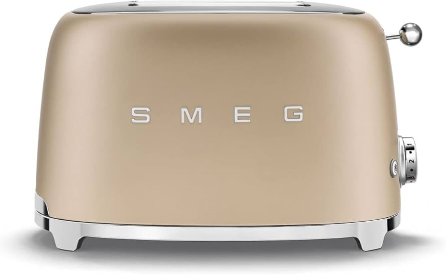 SMEG 2 Slice Toaster with 6 Presets and Defrost Function and Removable Crumb Tray TSF01CHMUS, Mat... | Amazon (US)