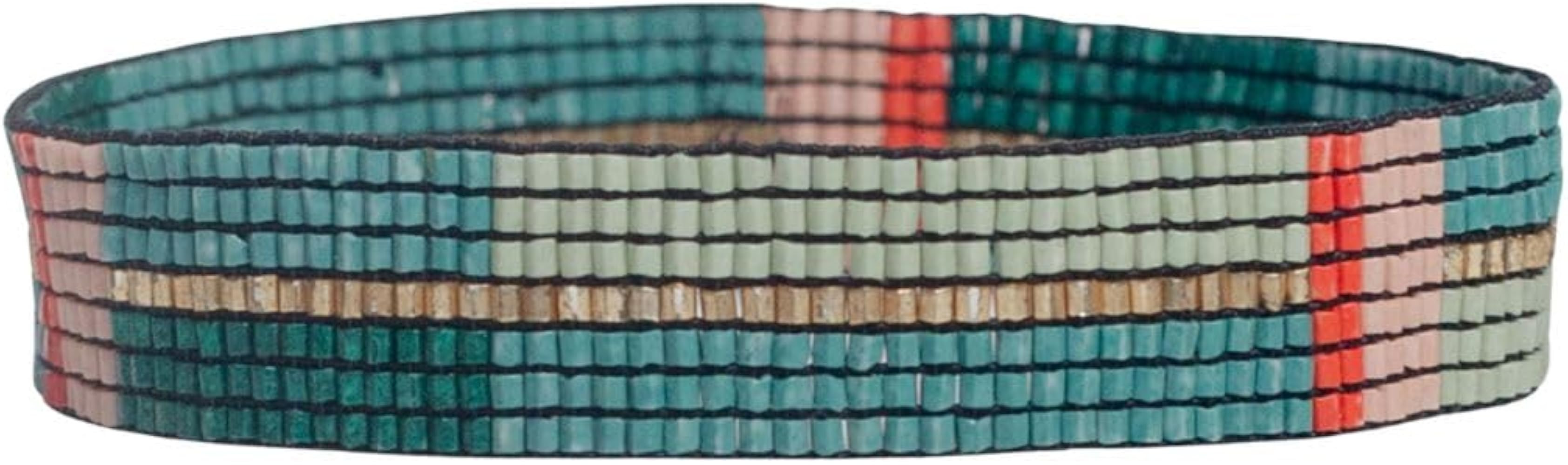 INK + ALLOY Beaded Boho Bracelets for Women, Alex Luxe Seed Bead Thin Stretch Stackable Bracelet,... | Amazon (US)