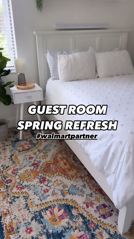 #WalmartPartner excited to be partnering with Walmart to share with you my mini guest bedroom, spring refresh! Wanted to update the guest bed, bedding to create a more cozy and inviting feel! Walmart is your destination for all things home! Loving all of these cute and affordable finds and I love how it turned out!

Follow me for more home decor, and Walmart finds! 

@walmart #walmart #walmarthome

#LTKFindsUnder50 #LTKHome #LTKFamily