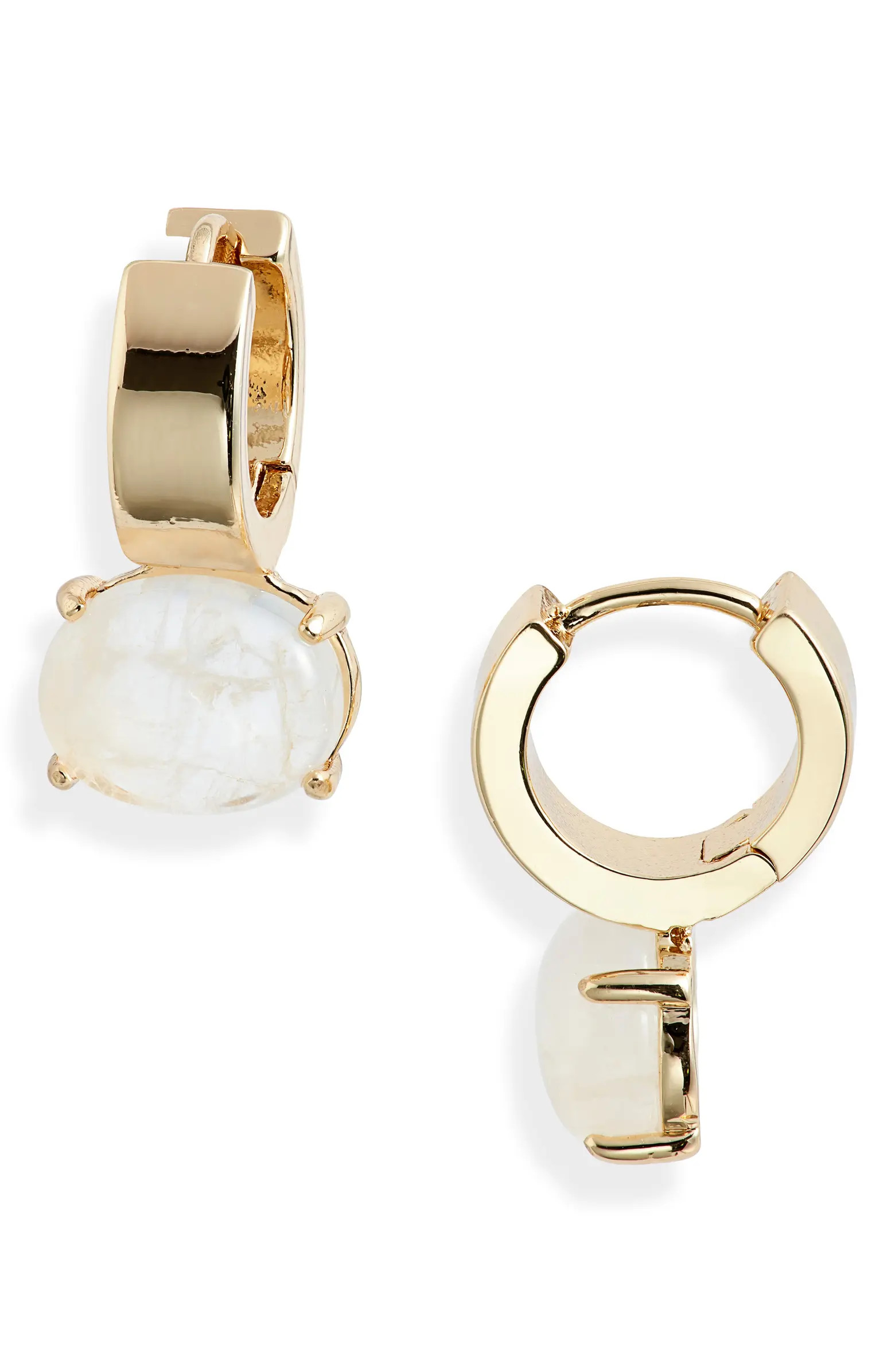Crystal Drop Huggie Hoop Earrings | Nordstrom