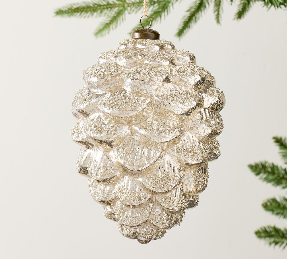 Mercury Pinecone Ornament | Pottery Barn (US)