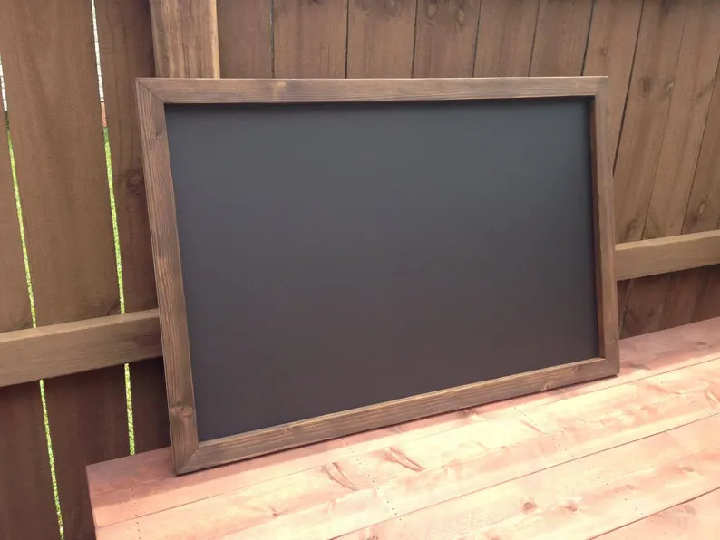 Chalkboard, Large 36" x 48" Rustic Framed MAGNETIC Chalkboard, Rustic Wedding Chalkboard, Kitchen... | Etsy (US)