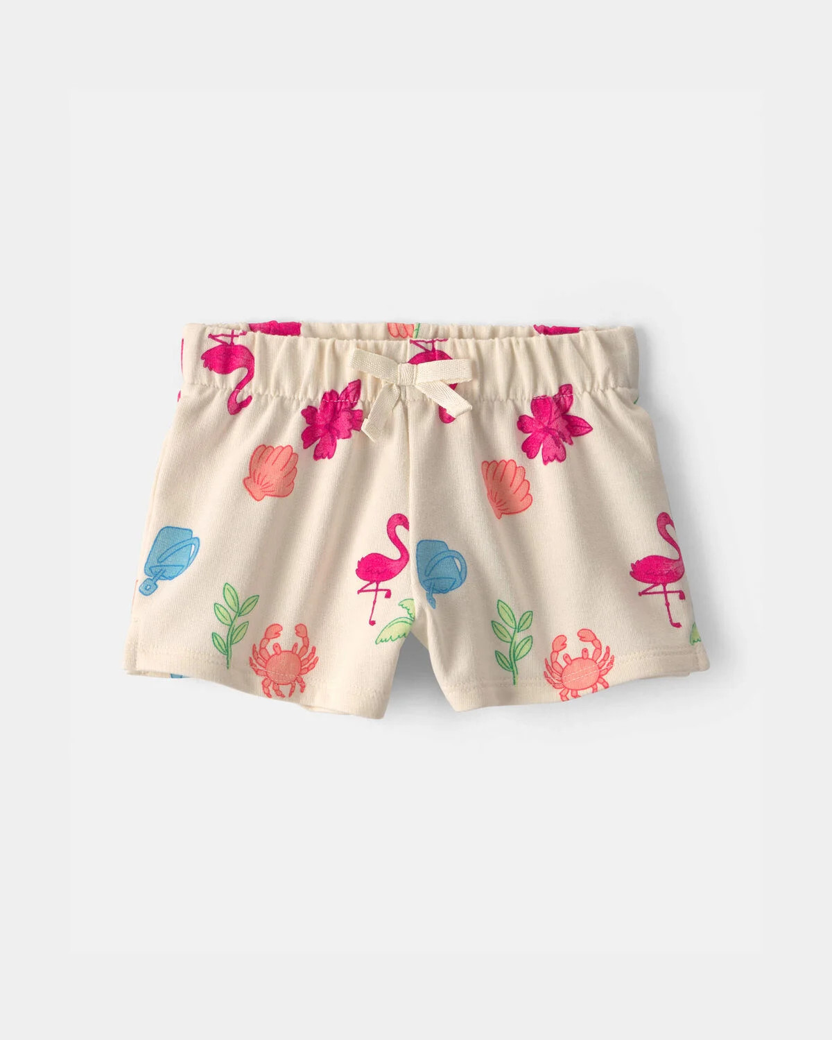 Toddler Girl Beach French Terry Shorts - Cream | Carter's | Carter's Inc