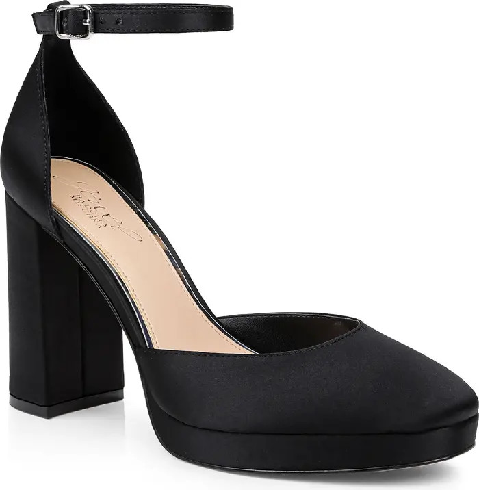Jewel Badgley Mischka Stephanie Ankle Strap Platform Pump (Women) | Nordstrom | Nordstrom