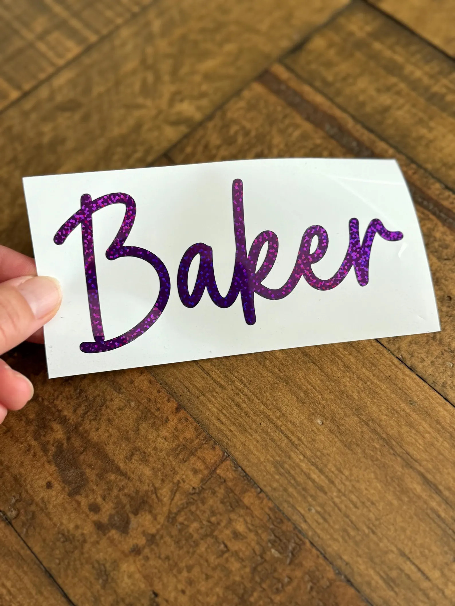 Holographic Name Vinyl Decal: Personalized Car, Laptop, Tumbler Sticker (SK) | Etsy (US)