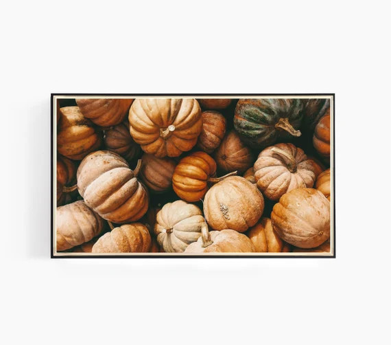 Samsung Frame TV Art Pumpkin Pile Fall Pumpkins Fall Frame | Etsy | Etsy (US)