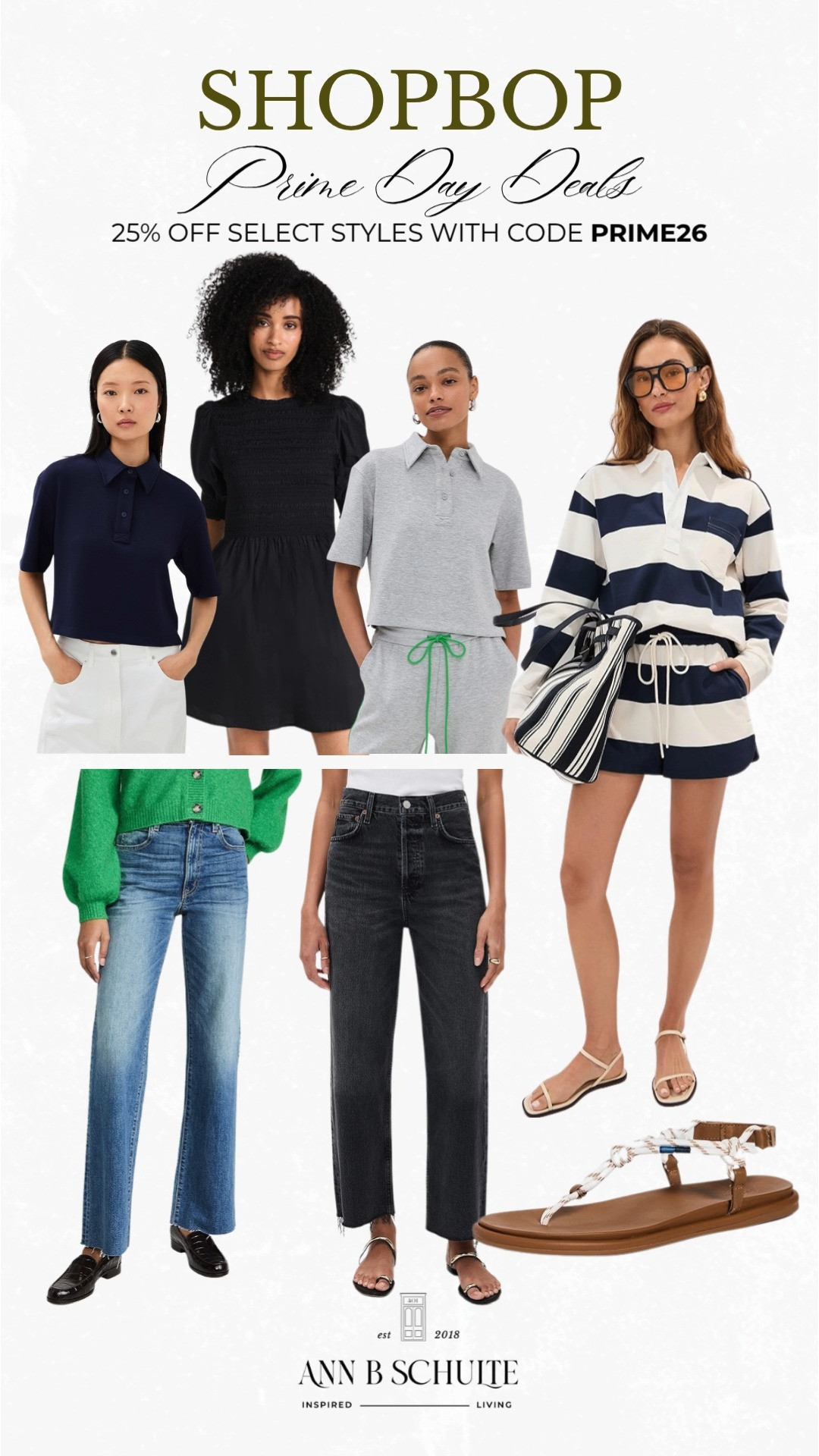 Shopbop Prime Day Deals are bringing designer favorites and stylish surprises with 25% off select styles using code PRIME26 for a little extra fashion fun. ✨🛍️☀️ #Shopbop #PrimeDayDeals #DesignerStyle #FashionDeals #SummerFashion #ChicStyle #WardrobeRefresh #StyleFinds #LTKsale #LuxuryFashion
 

 #LTKootd #LTKSaleAlert