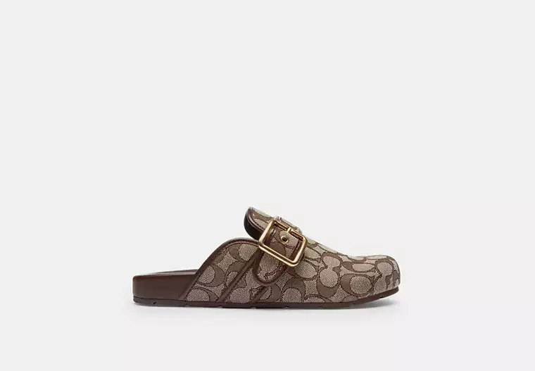 Archival Buckle Clog In Signature Jacquard | Coach Outlet CA