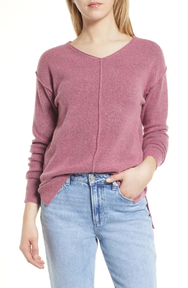 Women's High/Low V-Neck Sweater | Nordstrom