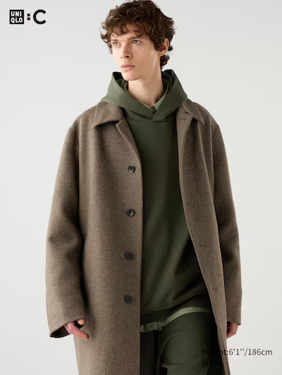 Men's Wool Blend Coat | UNIQLO UK | UNIQLO (UK)