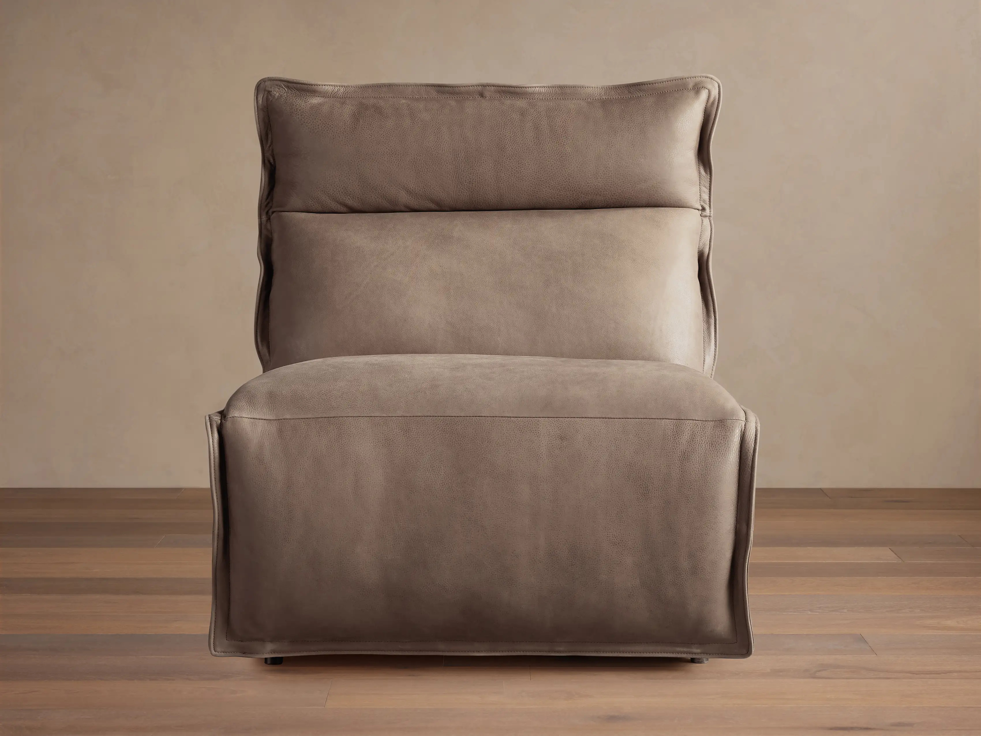 Rowland Leather High-Back Armless Motion Recliner | Arhaus