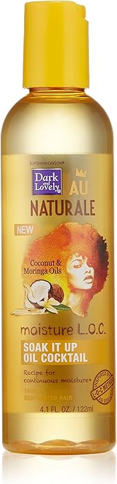 SoftSheen-Carson Dark and Lovely Au Naturale Moisture L.O.C. Soak It Up Oil Cocktail, 4.1 fl oz | Amazon (US)