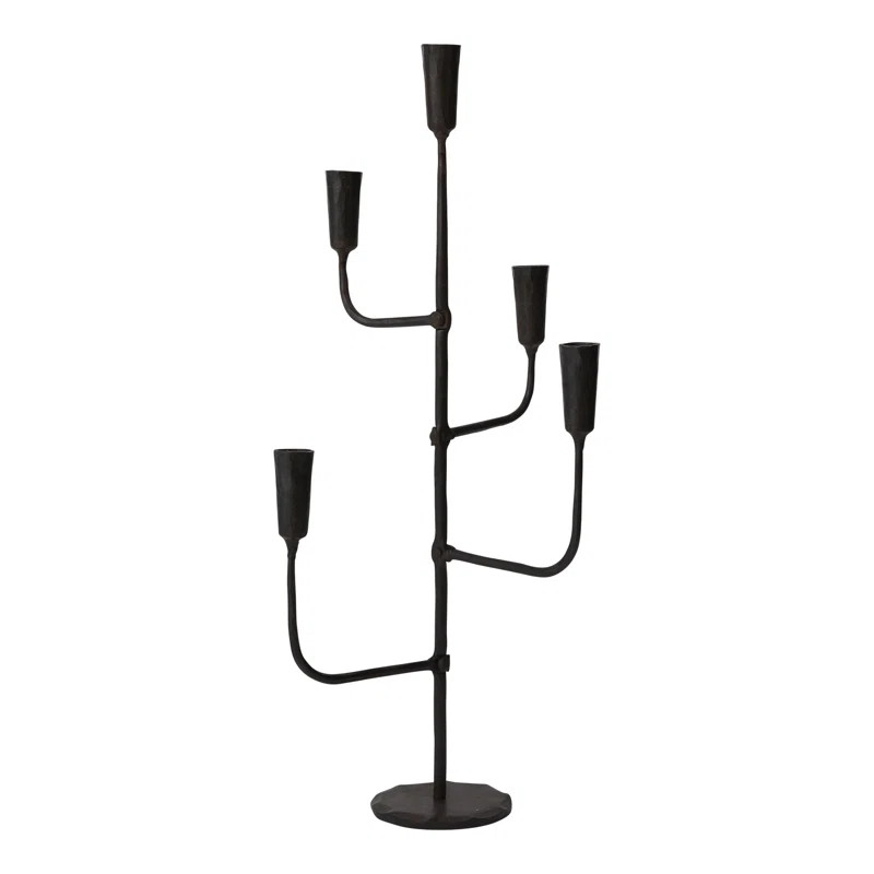 Carlette 24" Metal Tabletop Candelabra | Wayfair North America