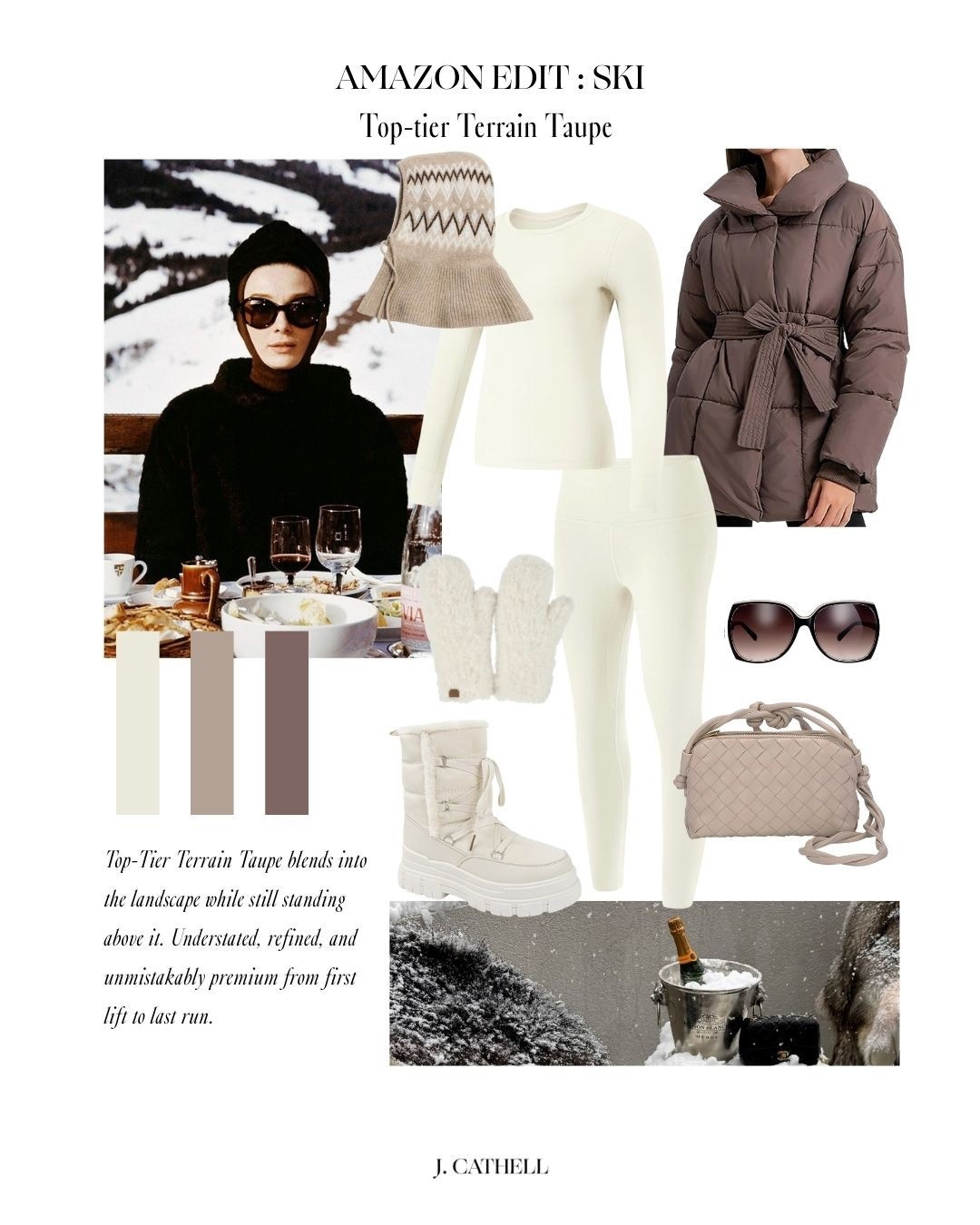 Top-Tier Terrain Taupe blends into the landscape while still standing above it. Understated, refined, and unmistakably premium from first lift to last 

#LTKTravel #LTKSeasonal #LTKstorytime