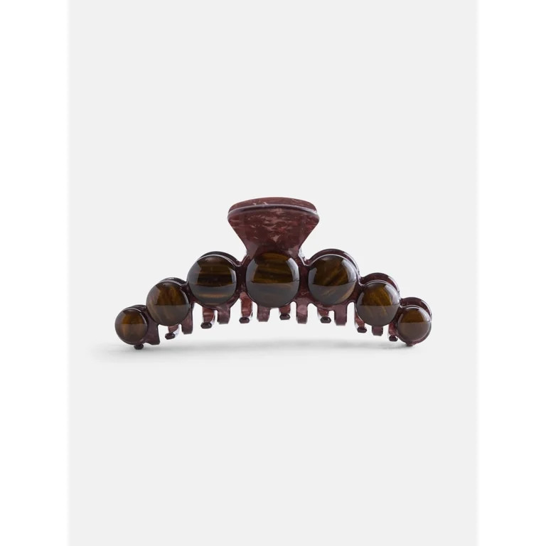 Scenario Women's Cat Eye Hair Claw Clip, Brown | Walmart (US)