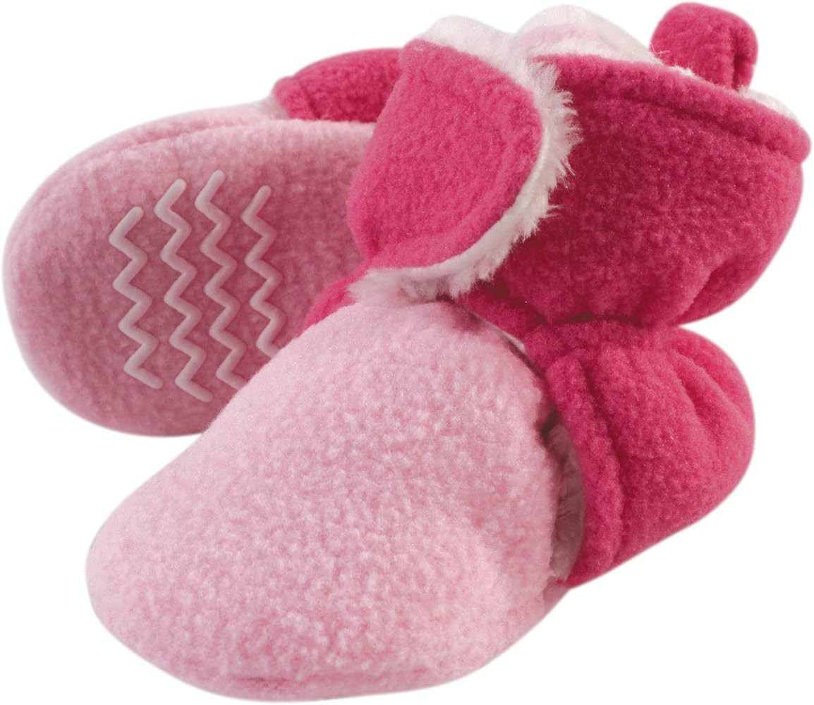 Hudson Baby Unisex Baby Cozy Fleece and Faux Sherpa Booties | Amazon (US)
