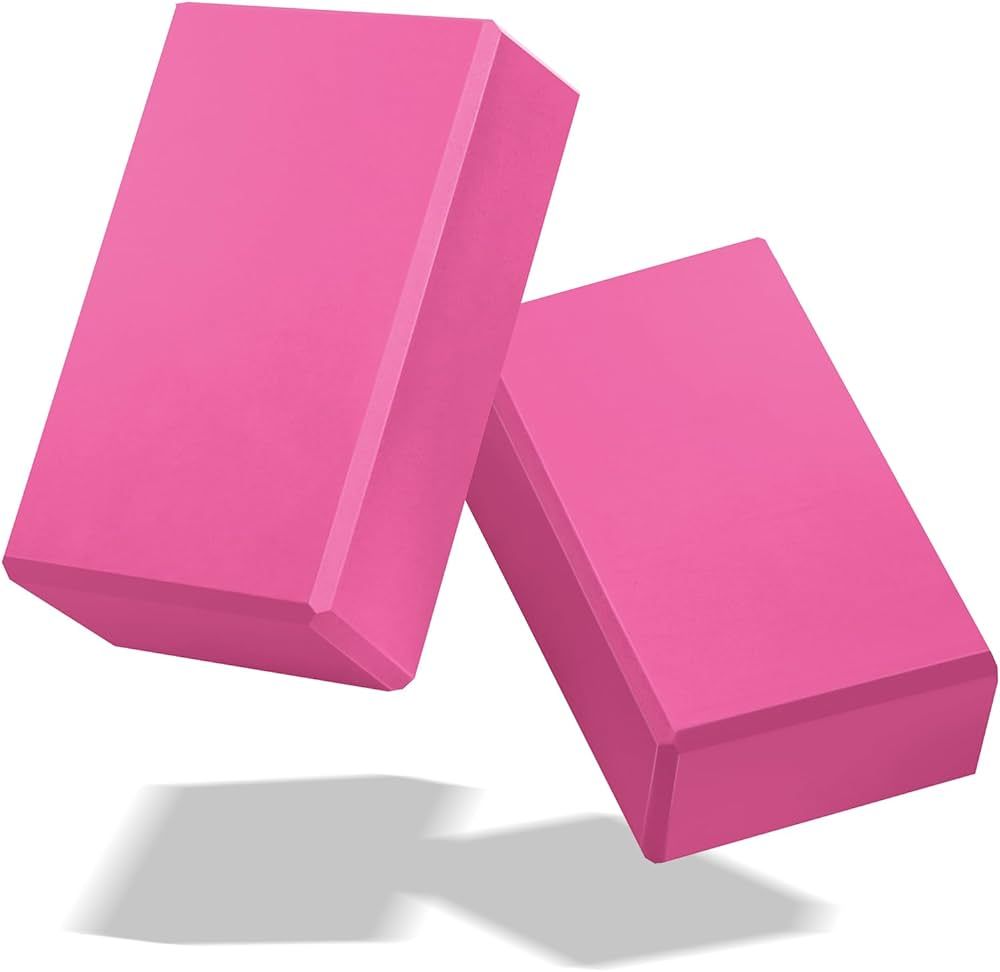 Yoga Block, Yoga Bricks Supportive Latex-Free EVA Foam, Soft Non-Slip Exercise Blocks, Yoga Acces... | Amazon (US)
