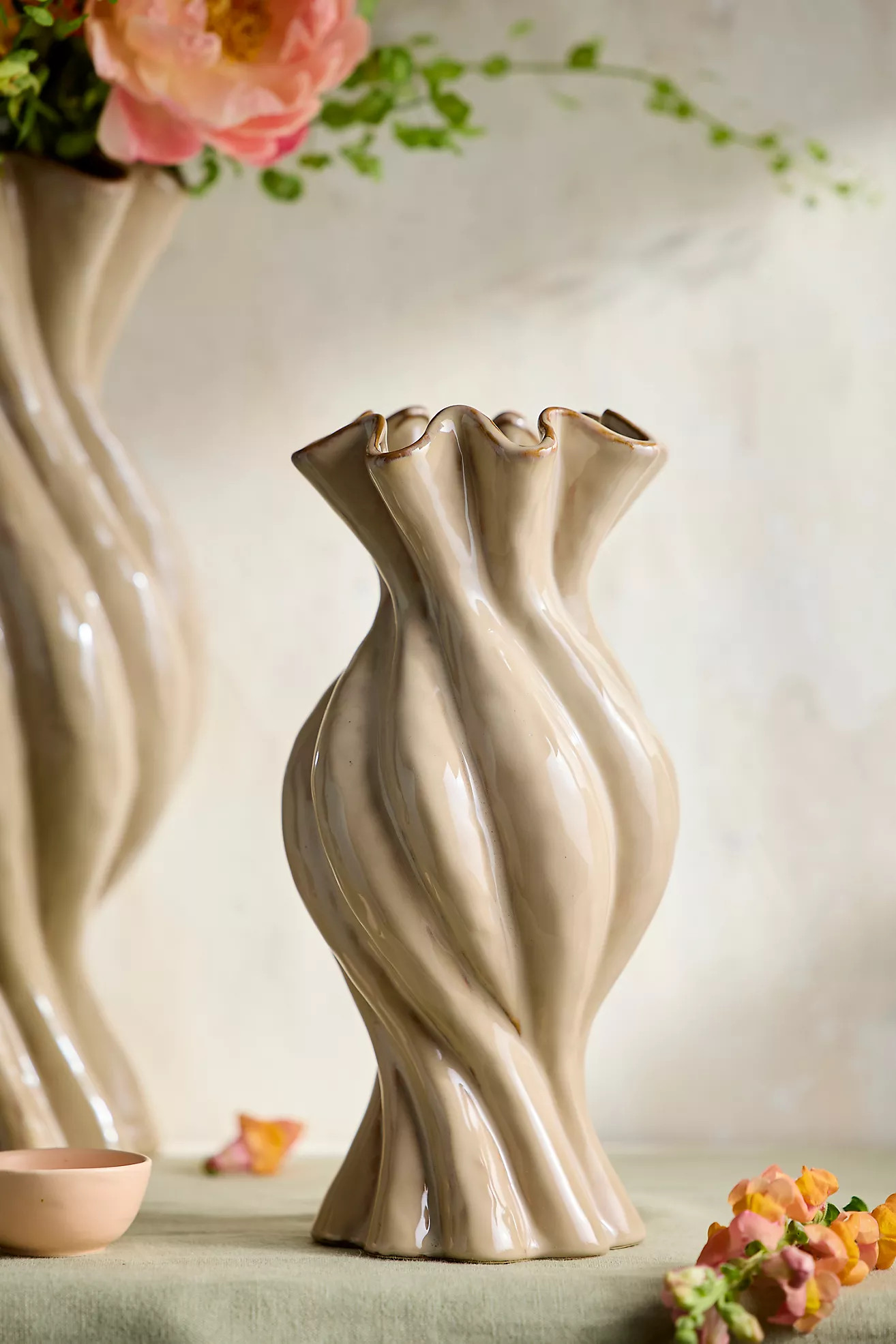 Sand Swirl Ceramic Vase | Anthropologie (US)