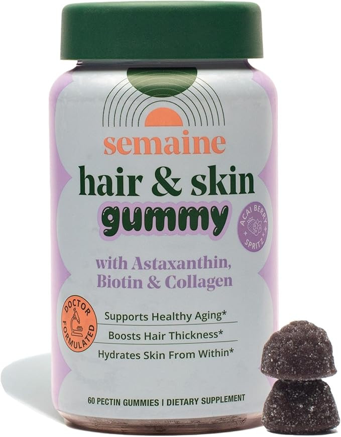 Hair & Skin Gummy — Collagen Gummy with Astaxanthin – Promotes Healthy Aging, Boosts Hair & N... | Amazon (US)