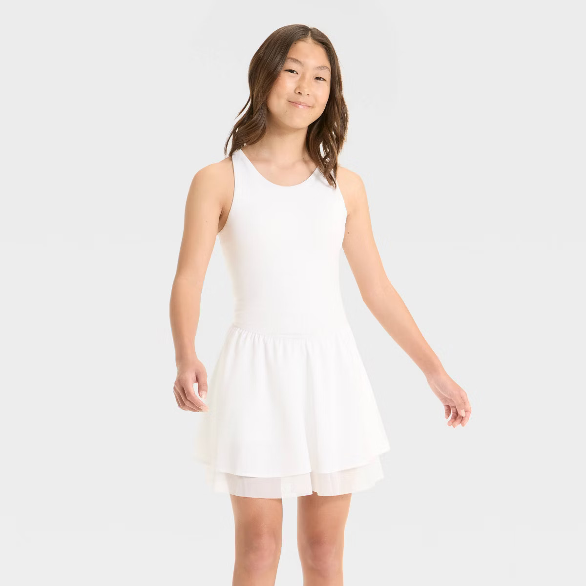 Girls' Knit Double Layer Dress - All In Motion™ | Target
