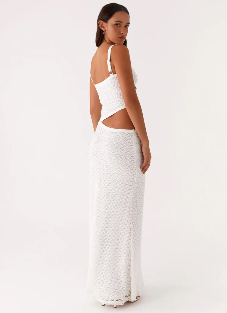 Jocelyn Maxi Dress - White Crochet | Peppermayo (Global)