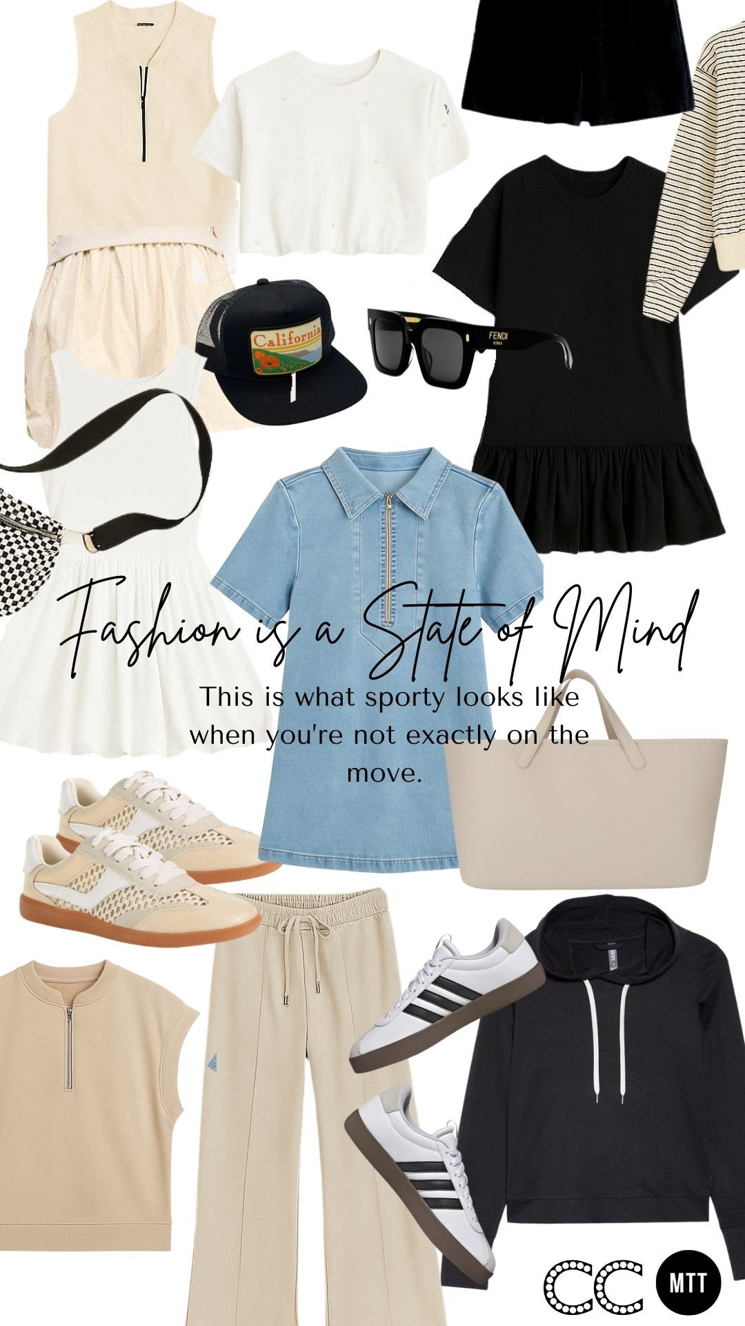 This is what sporty looks like when you’re not exactly on the move. 

What a fashionable 46-year-old personal stylist and boy mom wears when she's still serving looks, just not on the courts. I call it sporty chic. 🖤 Because fashion is a state of mind—and mine is still active, even if I’m not.


🎾 Sporty chic, stylist edition.
* Easy layers & soft textures
* Sneakers + sunnies
* Stretchy everything (because healing is real)
* Street style merges with meet style