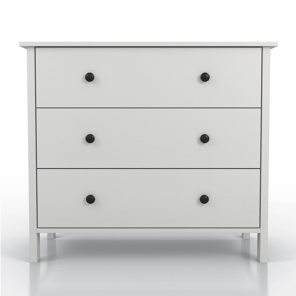 Cecilia 3 Drawer Dresser White - miBasics | Target