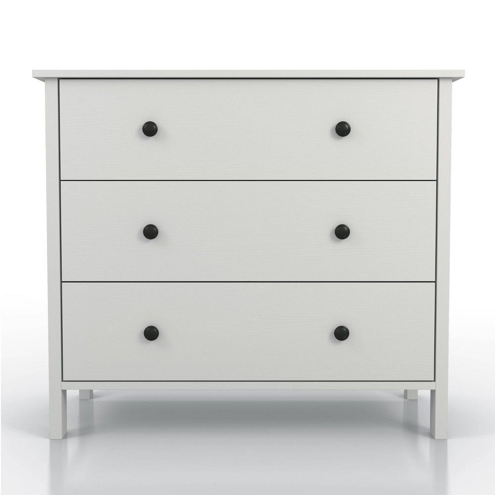 Cecilia 3 Drawer Dresser White - miBasics | Target