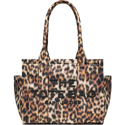 Marc Jacobs The Medium Tote Leo Puffy Nylon Tote in Brown Multi at Nordstrom | Nordstrom