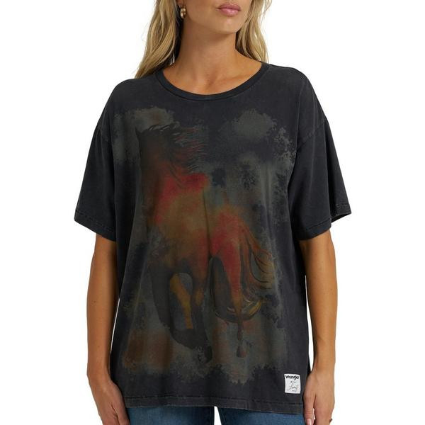 Women's Wrangler X Lainey Wilson Wild Horses Oversized Shirt Large Multi | Scheels Sports