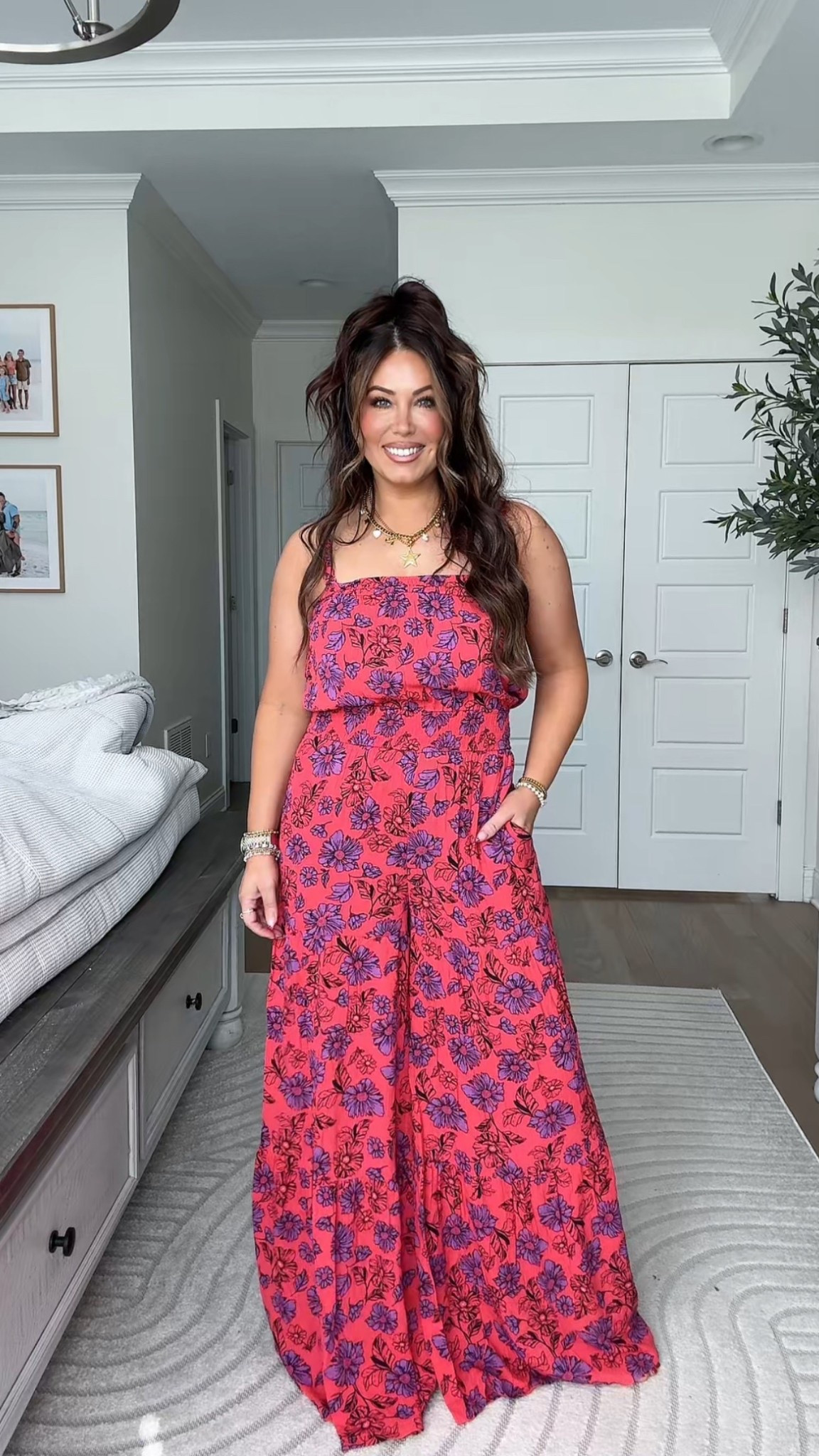 A literally dream of a jumpsuit! I love the wide flowy legs! I’m in a size small! 

@walmart #walmartfashion 

#LTKFindsUnder50 #LTKStyleTip #LTKMidsize