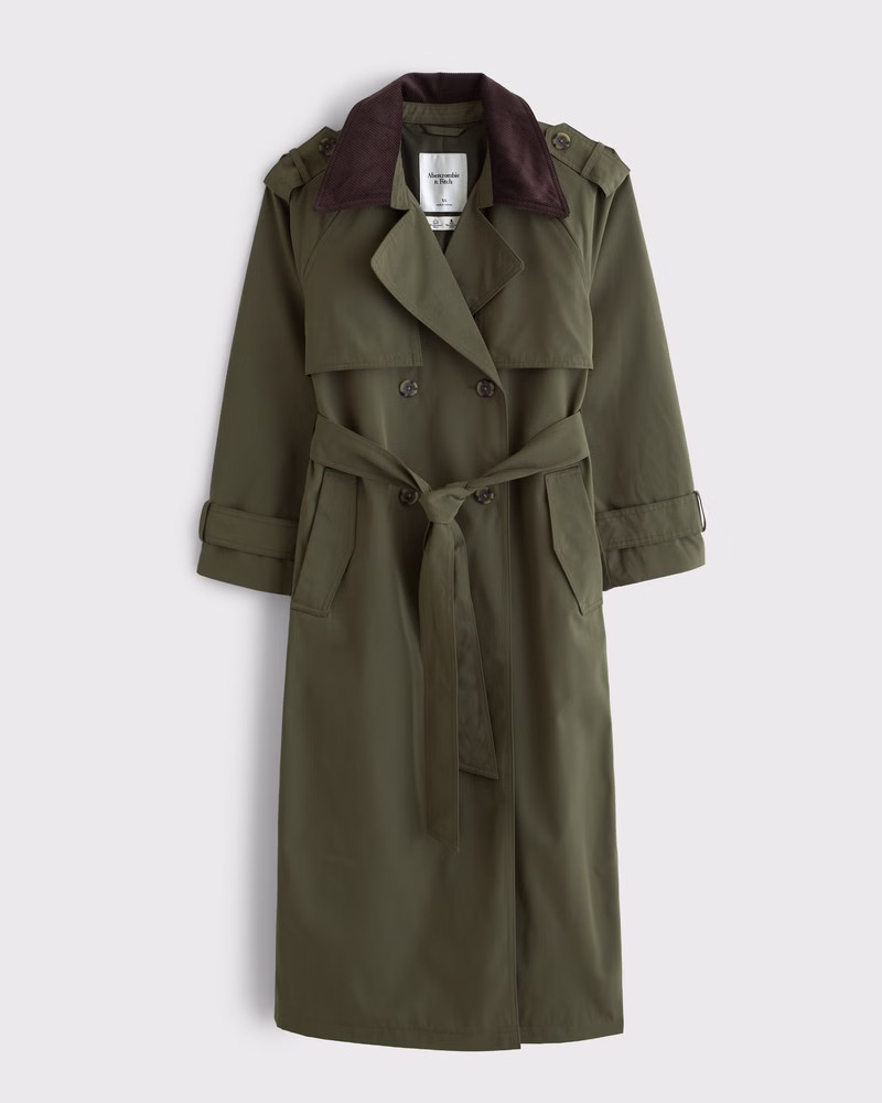 Women's Classic Trench Coat | Women's Coats & Jackets | Abercrombie.com | Abercrombie & Fitch (US)