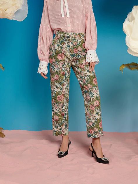 Lunar Garden Tapestry Trousers | Sister Jane (UK)