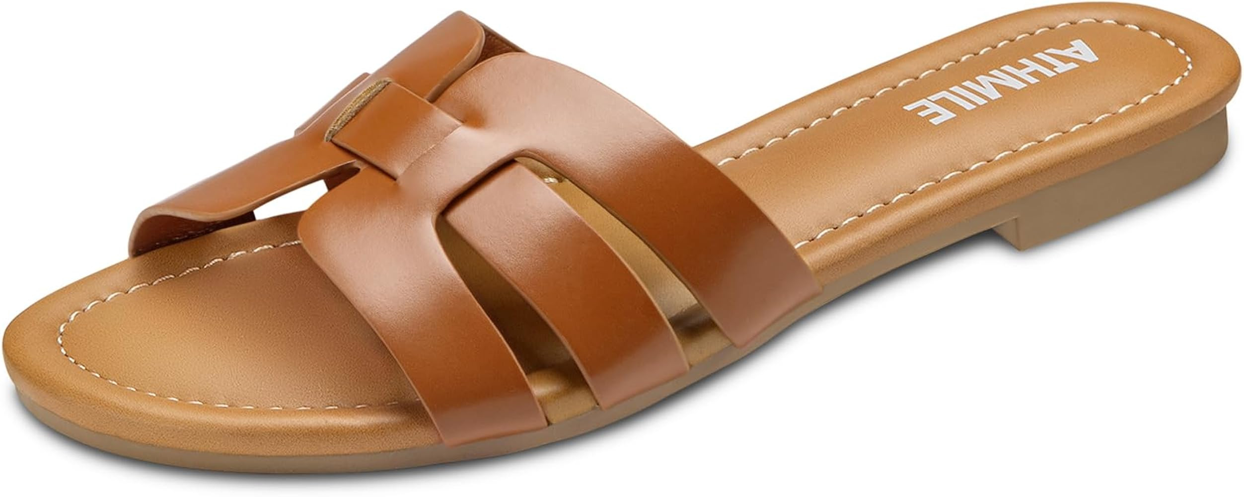 ATHMILE Sandals for Women 2024 Womens Sandals Dressy Summer Flats Sandals Women Slides Sandals fo... | Amazon (US)