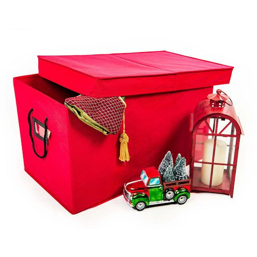 Multi-Use Christmas Decoration Storage Box | West Elm (US)