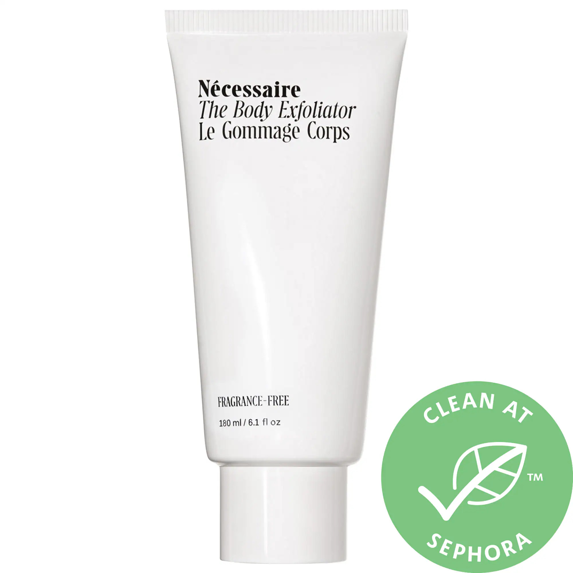 Nécessaire The Body Exfoliator - With Bamboo Charcoal Fragrance Free 6.1 oz/ 180 mL | Sephora (US)